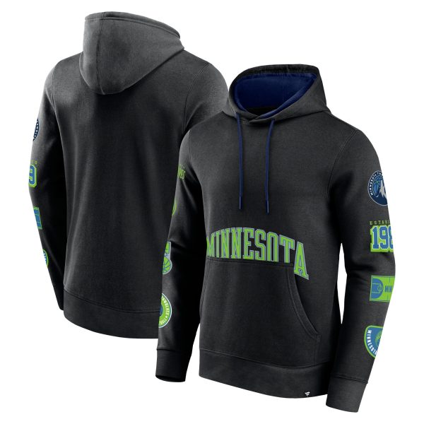 Fanatics Stylish Minnesota Timberwolves Black Home Court Pullover Hoodie