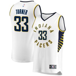 Fanatics Myles Turner Indiana Pacers Eye - catching White Fast Break Replica Jersey Association Edition
