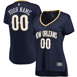 Fanatics New Orleans Pelicans Women's Navy Fast Break Custom Jersey Icon Fabulous Edition