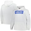 Fanatics New York Knicks Stylish Ash Big & Tall Raglan Tri Blend Pullover Hoodie