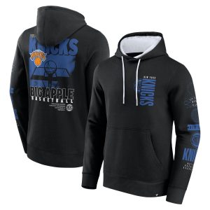 Fanatics New York Gorgeous Knicks Black Game Time Crossover Pullover Hoodie