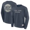 Fanatics New York Knicks Blue Eye - catching Elements Future Ground Lettering Pullover Sweatshirt
