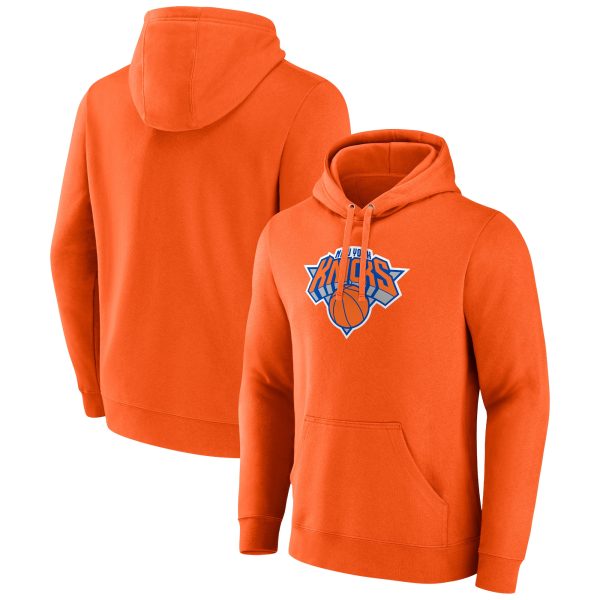 Fanatics New York Knicks Orange Primary Logo Pullover Gorgeous Hoodie
