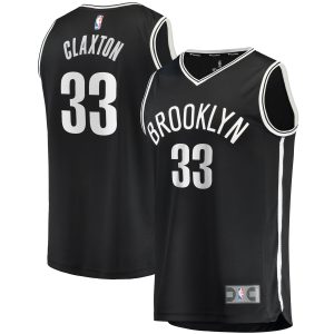 Fanatics Nicolas Claxton Fabulous Brooklyn Nets Black Fast Break Player Jersey Icon Edition