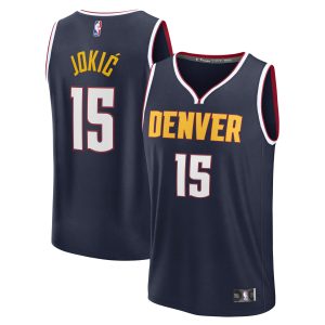 Fanatics Nikola Gorgeous Jokic Denver Nuggets Navy Fast Break Replica Player Jersey Icon Edition