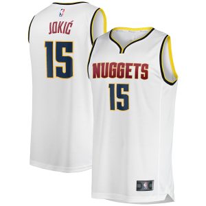 Fanatics Nikola Chic Jokic Denver Nuggets White Fast Break Player Jersey Association Edition