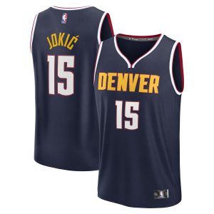 Fanatics Nikola Jokic Denver Nuggets Fabulous Youth Navy Fast Break Replica Player Jersey Icon Edition
