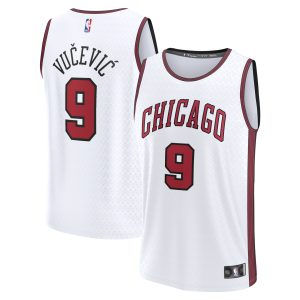 Fanatics Nikola Vucevic Chicago Bulls White Fastbreak Jersey City Edition Stylish