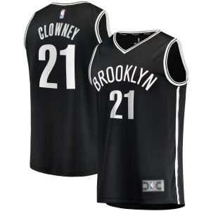 Fanatics Noah Clowney Brooklyn Nets Elegant Youth Black Fast Break Replica Jersey Icon Edition