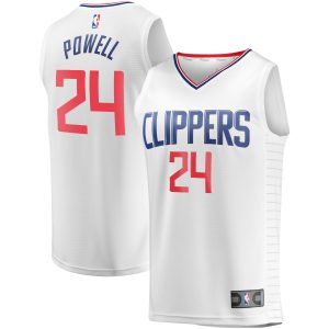 Fanatics Norman Powell Eye - catching LA Clippers Youth White Fast Break Player Jersey Association Edition