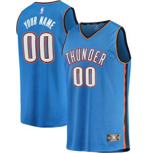Fanatics Oklahoma City Thunder Blue Fast Break Custom Premium Replica Jersey Icon Edition
