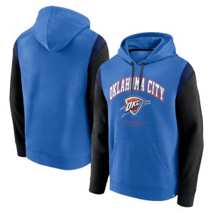 Fanatics Oklahoma City Thunder Blue Scorer Pullover Unique Hoodie