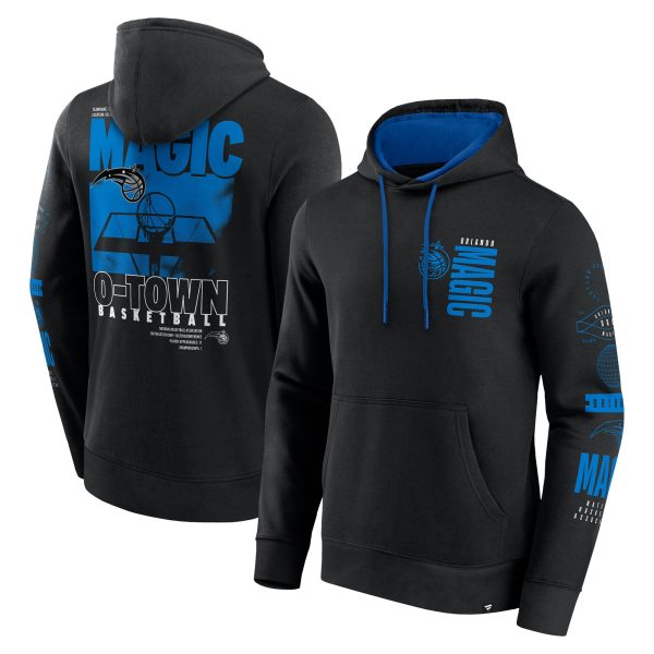 Fanatics Orlando Magic Black Game Time Crossover Pullover Trendy Hoodie