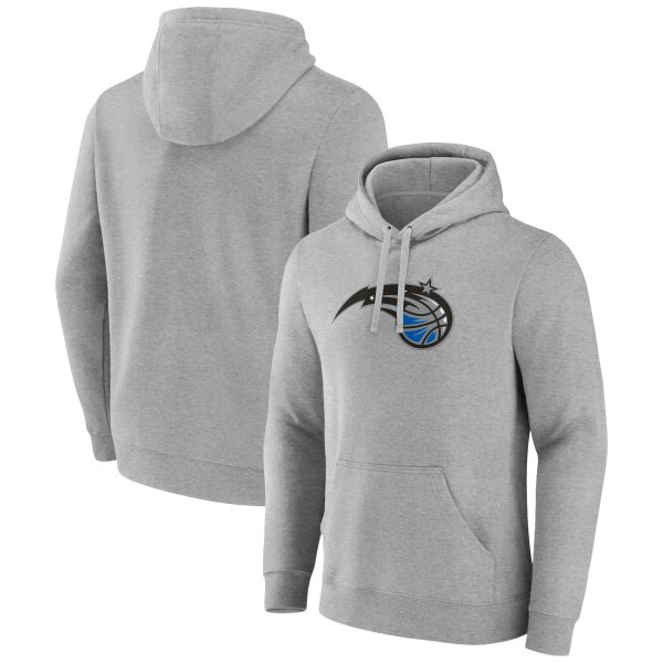 Fanatics Orlando Magic Heather Gray Fabulous Primary Logo Pullover Hoodie