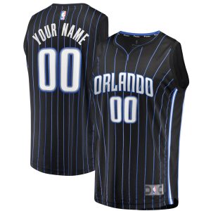 Fanatics Orlando Magic Youth Black Fast Break Replica Custom Jersey Icon Unique Edition