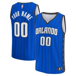 Fanatics Orlando Magic Youth Blue Fast Break Replica Custom Jersey Statement Edition Chic