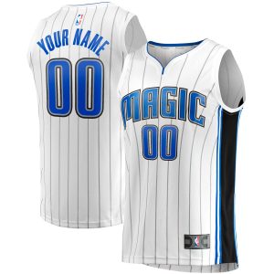 Fanatics Orlando Magic Youth Eye - catching White Fast Break Replica Custom Jersey Association Edition