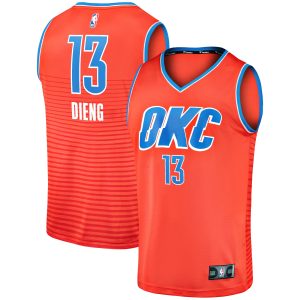 Fanatics Ousmane Dieng Gorgeous Oklahoma City Thunder Orange Fast Break Replica Player Jersey Statement Edition