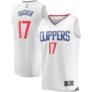 Fanatics PJ Tucker LA Clippers Youth White Premium Fast Break Player Jersey Association Edition