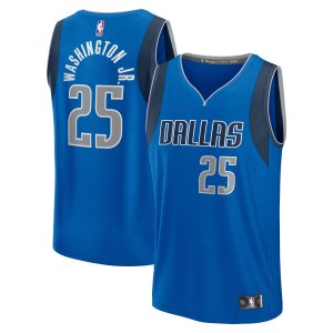 Fanatics PJ Washington Jr. Elegant Dallas Mavericks Youth Blue Fast Break Player Jersey Icon Edition