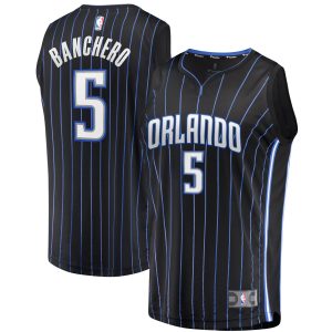 Fanatics Paolo Banchero Orlando Magic Black Fast Break Replica Player Jersey Premium Icon Edition