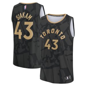 Fanatics Pascal Siakam Toronto Raptors Youth Black Fastbreak Jersey Eye - catching City Edition