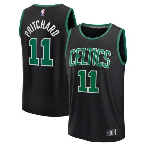 Fanatics Elegant Payton Pritchard Boston Celtics Black Fast Break Replica Player Jersey Statement Edition