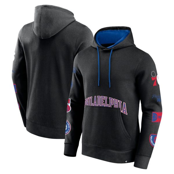 Fanatics Philadelphia 76ers Black Home Court Stylish Pullover Hoodie