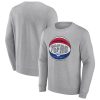 Fanatics Philadelphia 76ers Elegant Heathered Gray True Classics Vint Pullover Sweatshirt