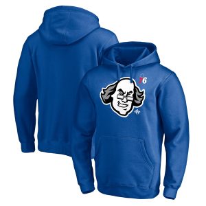 Fanatics Philadelphia 76ers Royal Post Up Hometown Gorgeous Collection Fitted Pullover Hoodie