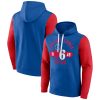 Fanatics Philadelphia 76ers Royal/Red Big Gorgeous & Tall Bold Attack Pullover Hoodie