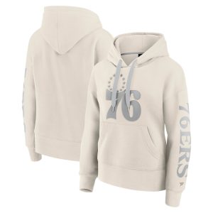 Fanatics Philadelphia 76ers Gorgeous Women's Cream Elements Next Pullover Hoodie