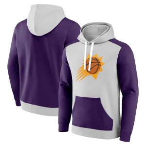Fanatics Phoenix Suns Gray/Purple Chic Arctic Colorblock Pullover Hoodie