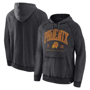 Fanatics Phoenix Suns Heather Charcoal Foul Trouble Snow Wash Raglan Pullover Unique Hoodie
