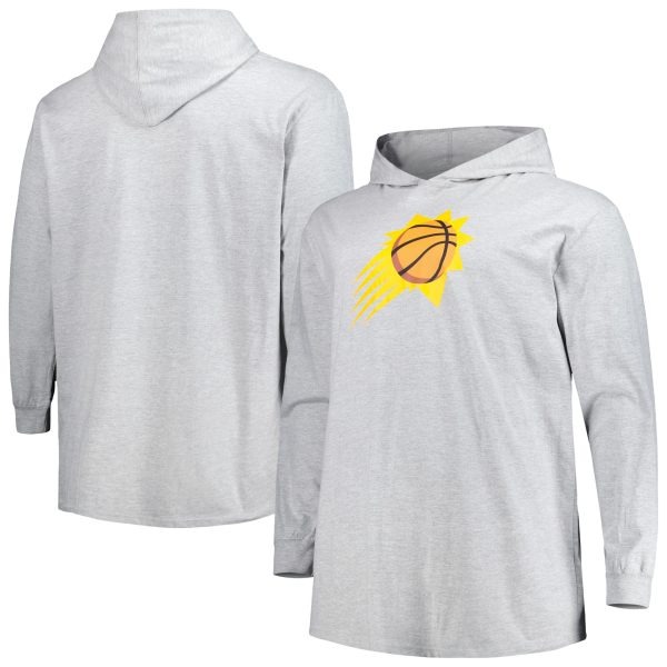 Fanatics Phoenix Suns Heather Gray Big & Tall Pullover Hoodie Stylish