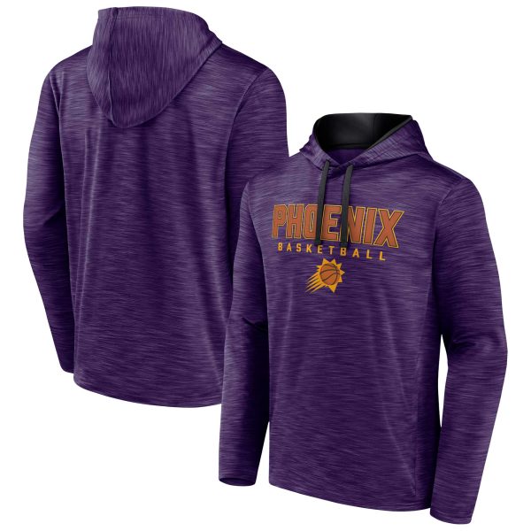 Fanatics Unique Phoenix Suns Heather Purple Fast Break Pullover Hoodie
