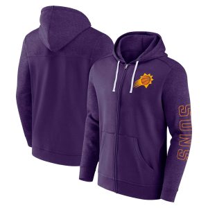 Fanatics Phoenix Suns Purple Offensive Line Trendy Up Full Zip Hoodie