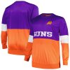 Fanatics Phoenix Suns Purple/Orange Trendy Big & Tall Split Pullover Sweatshirt