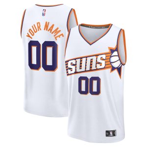 Fanatics Phoenix Suns Stylish White Fast Break Custom Jersey Association Edition