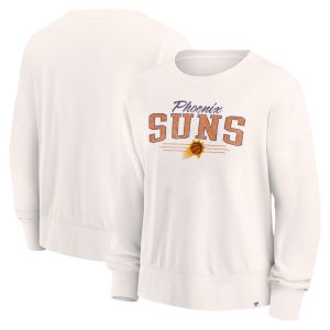 Fanatics Phoenix Suns Women's Chic Cream Close the Game Pullover Sweatshirt