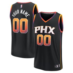 Fanatics Phoenix Trendy Suns Youth Black Fast Break Replica Custom Jersey Statement Edition