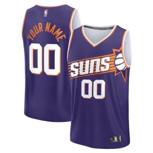 Fanatics Phoenix Suns Youth Purple Fast Break Custom Premium Replica Jersey Icon Edition