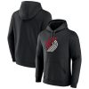 Fanatics Portland Trail Blazers Premium Black Primary Logo Pullover Hoodie