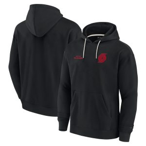 Fanatics Portland Trail Blazers Unisex Black Elements Super Soft Fleece Eye - catching Pullover Hoodie