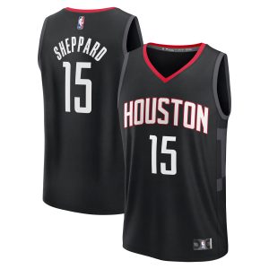 Fanatics Reed Sheppard Houston Rockets Black Fast Break Replica Player Jersey Trendy Statement Edition