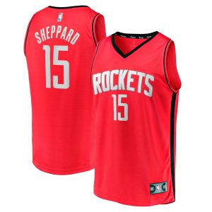 Fanatics Reed Sheppard Houston Rockets Youth Red 2024 NBA Draft Fast Break Player Jersey Icon Stylish Edition