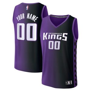 Fanatics Sacramento Kings Purple Fast Break Custom Jersey Chic Statement Edition
