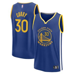Fanatics Stephen Curry Golden State Unique Warriors Youth Royal Fast Break Replica Player Jersey Icon Edition