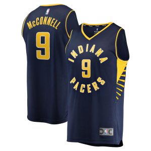 Fanatics T.J. McConnell Indiana Pacers Navy Fast Break Player Replica Jersey Icon Eye - catching Edition