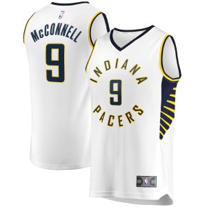 Fanatics T.J. McConnell Gorgeous Indiana Pacers White Fast Break Player Replica Jersey Association Edition